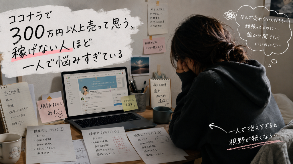 ココナラで300万円以上売って思うこと